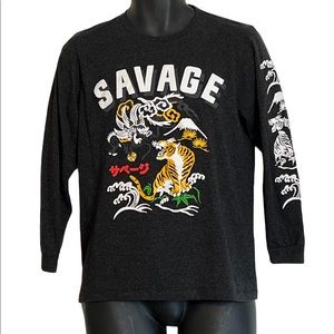 Savage Youth T-shirt with Logobreand bellflower